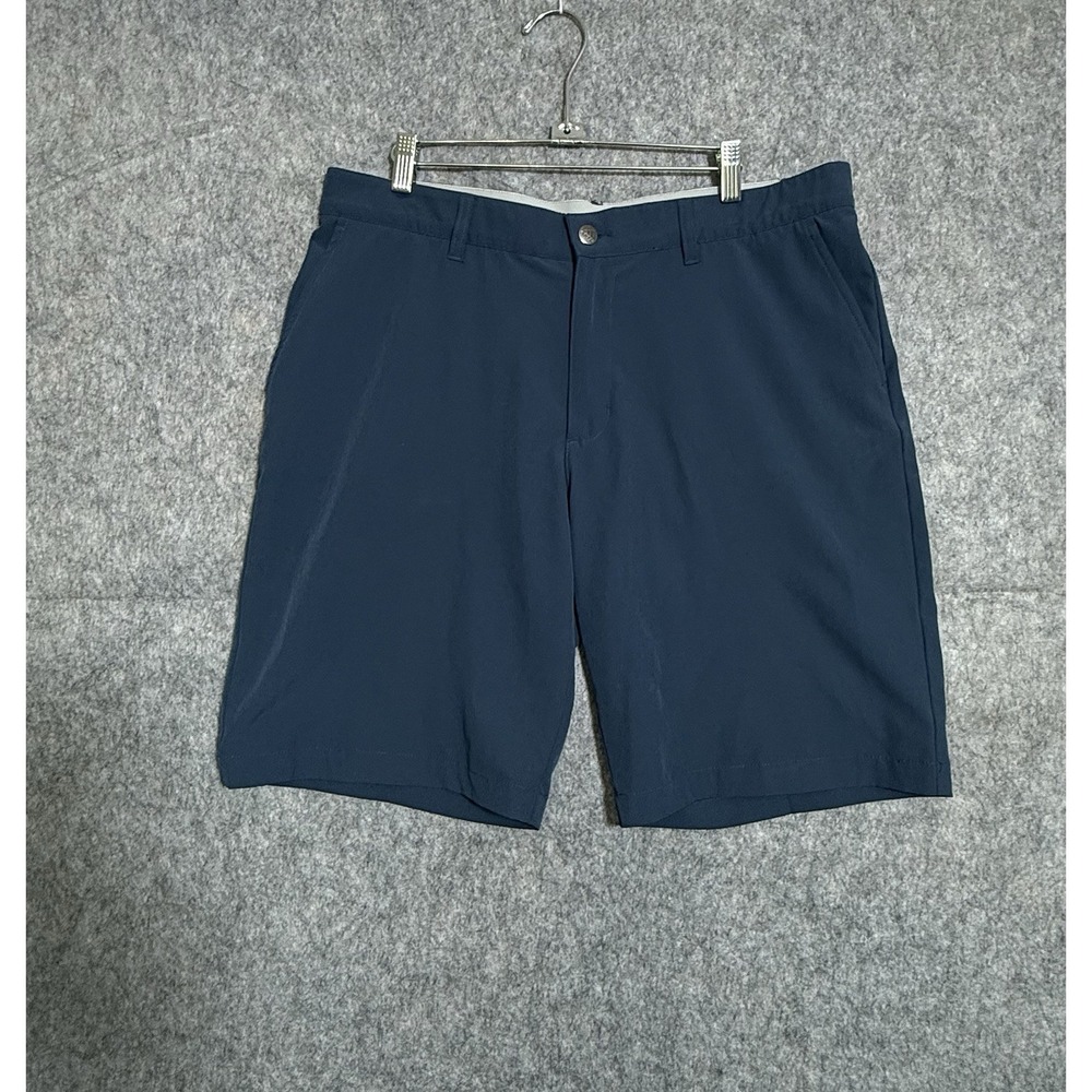 Adidas Golf Shorts Mens 36 Performance Lightweight Polyester Navy Blue Solid
